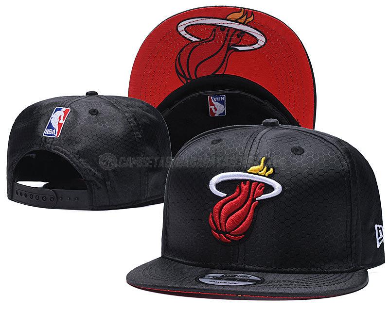 gorras de hip hop miami heat de chh147 negro