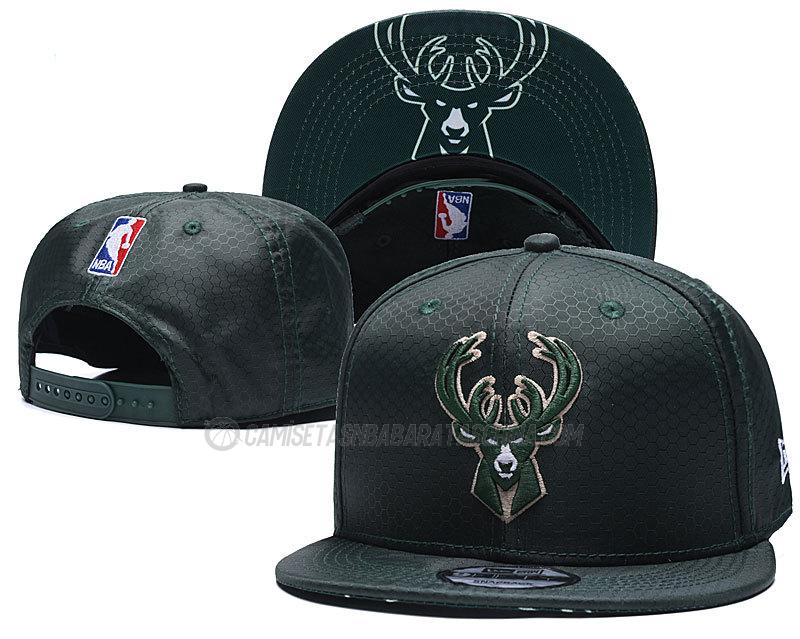 gorras de hip hop milwaukee bucks de chh151 negro