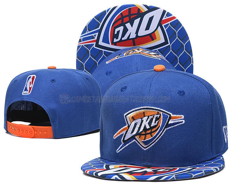 gorras de hip hop oklahoma city thunder de chh100 azul