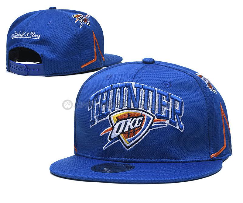 gorras de hip hop oklahoma city thunder de chh102 azul