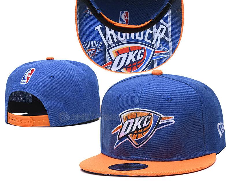 gorras de hip hop oklahoma city thunder de chh103 azul