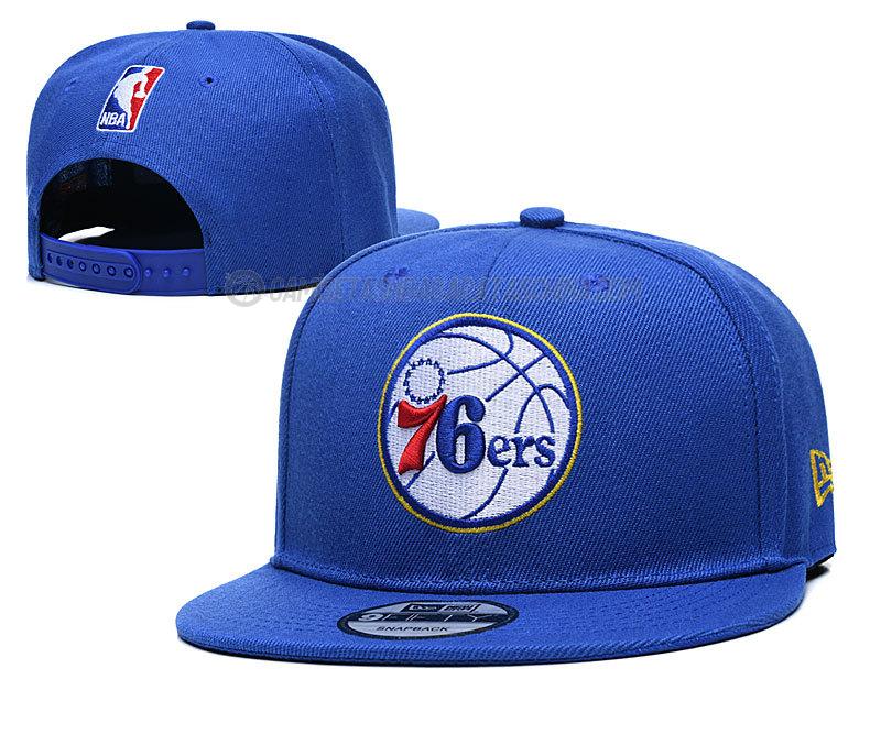 gorras de hip hop philadelphia 76ers de chh106 azul