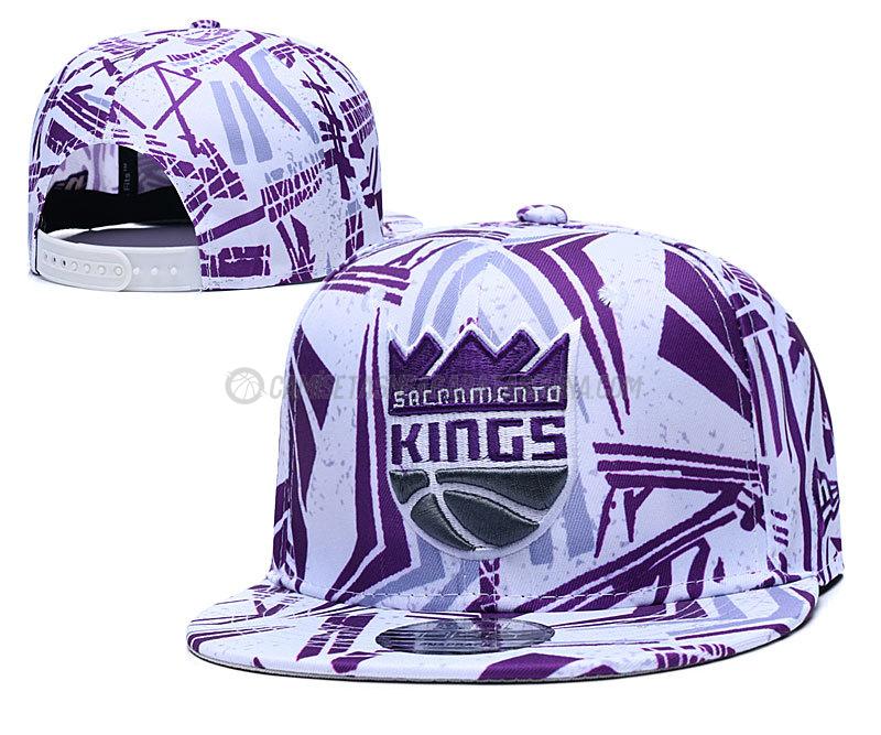 gorras de hip hop sacramento kings de chh120 blanco