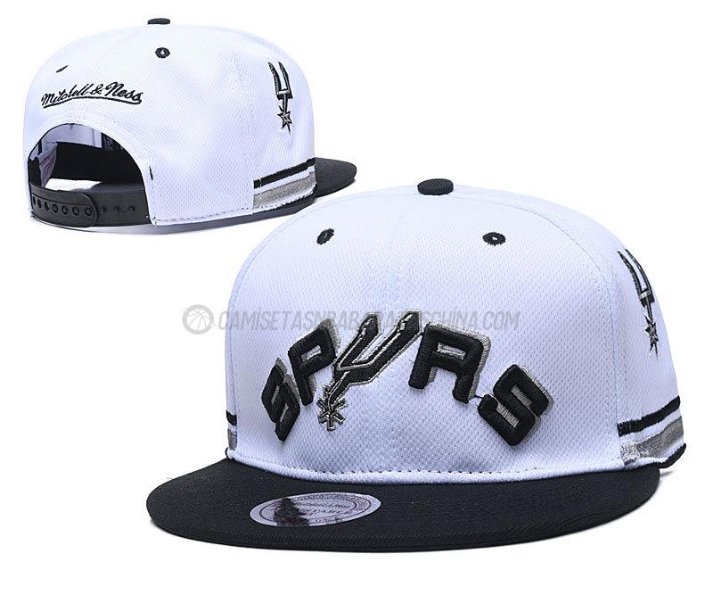 gorras de hip hop san antonio spurs de chh110 blanco