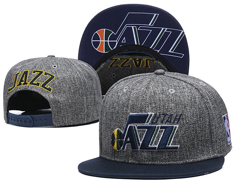 gorras de hip hop utah jazz de chh113 gris