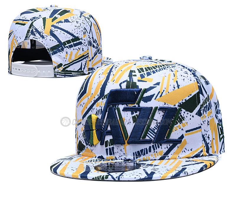 gorras de hip hop utah jazz de chh116 blanco