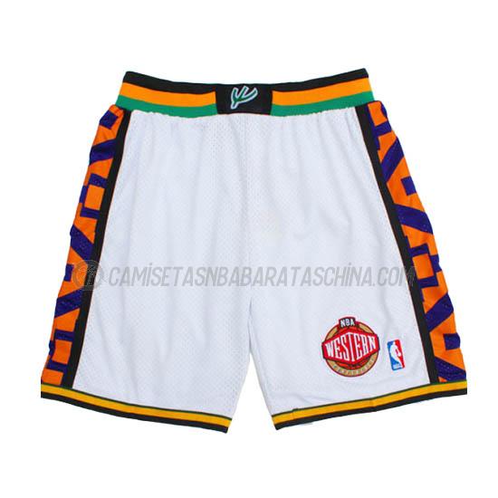 pantalones cortos de baloncesto all-star de 1995 blanco