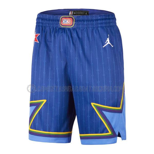 pantalones cortos de baloncesto all-star de 2020 azul