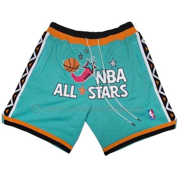 pantalones cortos de baloncesto all-star de just don 1996 verde