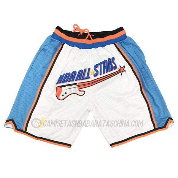 pantalones cortos de baloncesto all-star de just don 1997 blanco