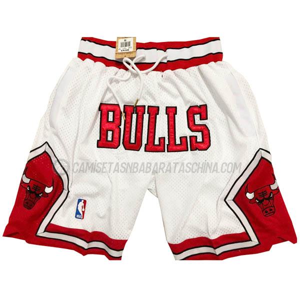 pantalones cortos de baloncesto chicago bulls de just don blanco