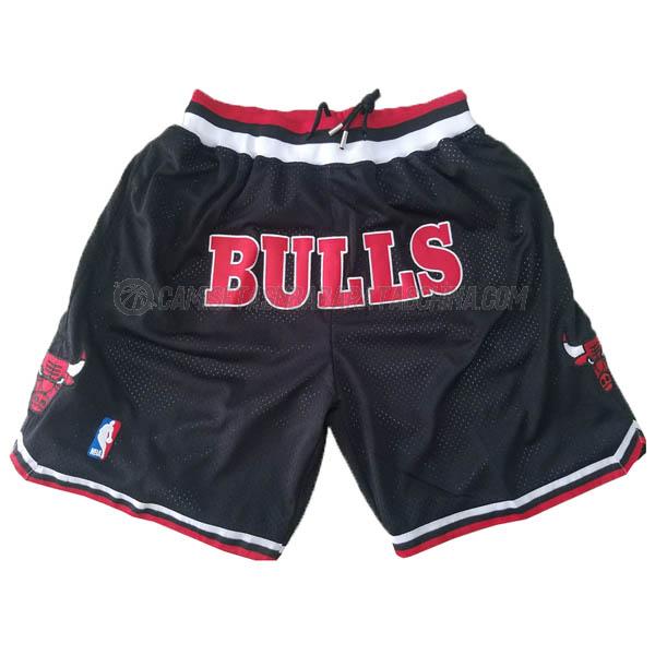 pantalones cortos de baloncesto chicago bulls de just don negro