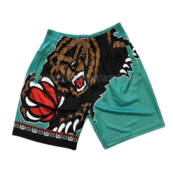 pantalones cortos de baloncesto memphis grizzlies de big face verde