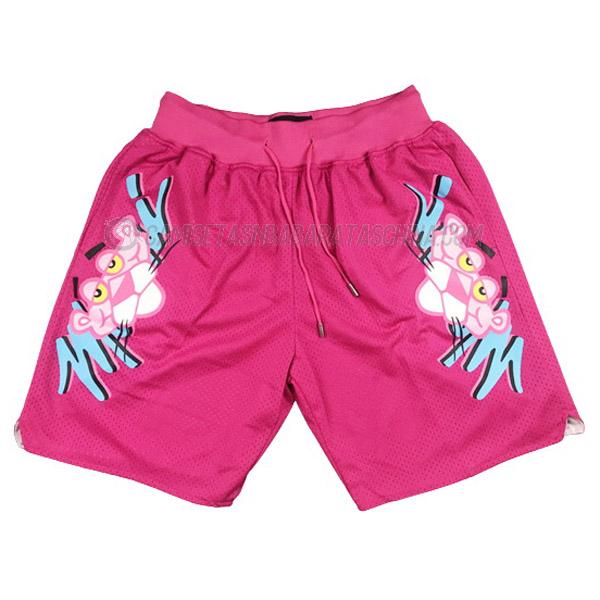 pantalones cortos de baloncesto miami heat de pink panther rosa