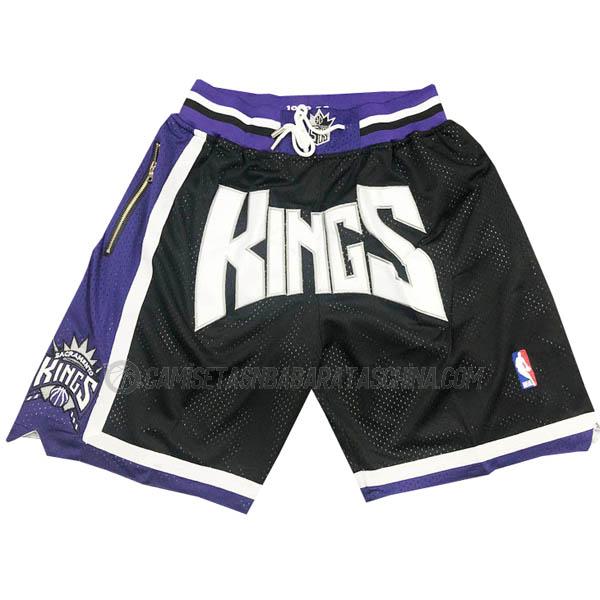 pantalones cortos de baloncesto sacramento kings de just don negro